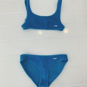 Blue velvet crush Triangl bikini